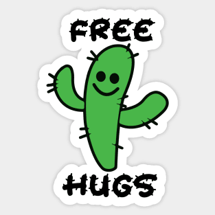 Free hugs cactus Sticker
